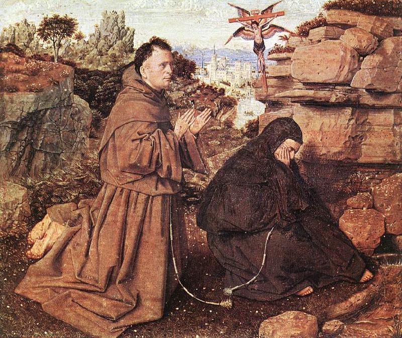 EYCK, Jan van Stigmatization of St Francis df Spain oil painting art
